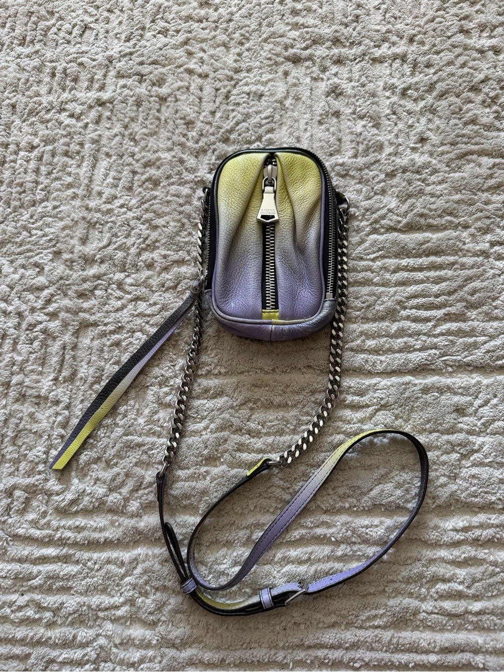 Aimee Kestenberg Tamitha phone crossbody bag Reef Ombre lime and purple